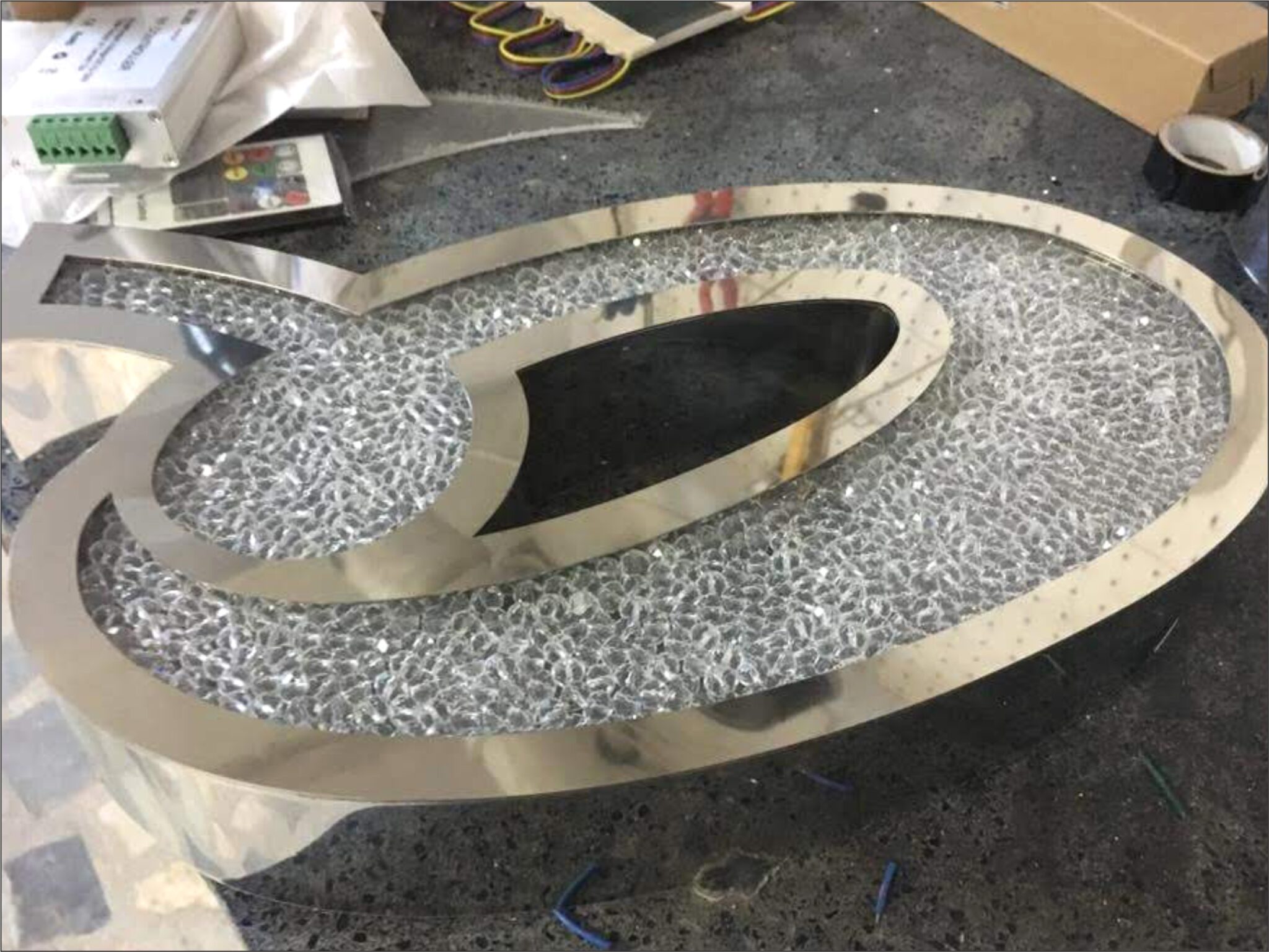 Crystal Diamond Letter Signs - 1