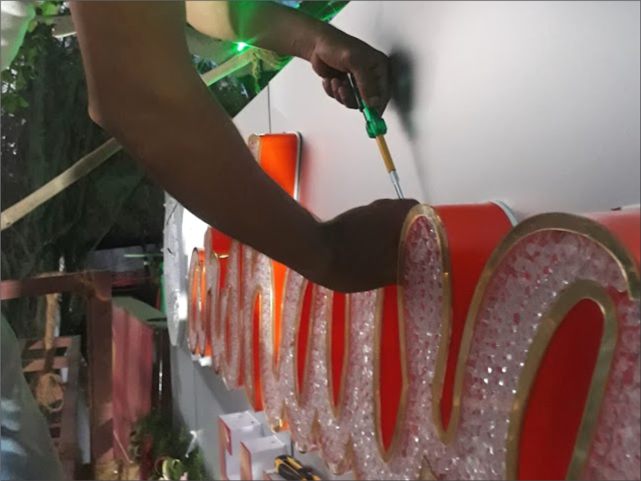 Crystal Diamond Letter Signs - 2