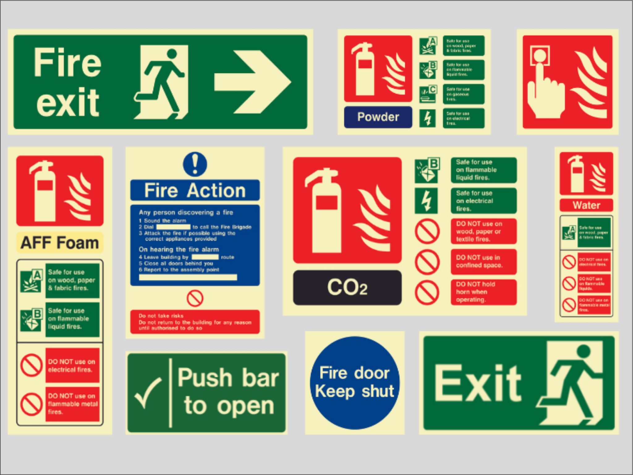 Fire Emergency Signs-Name Plate - 3